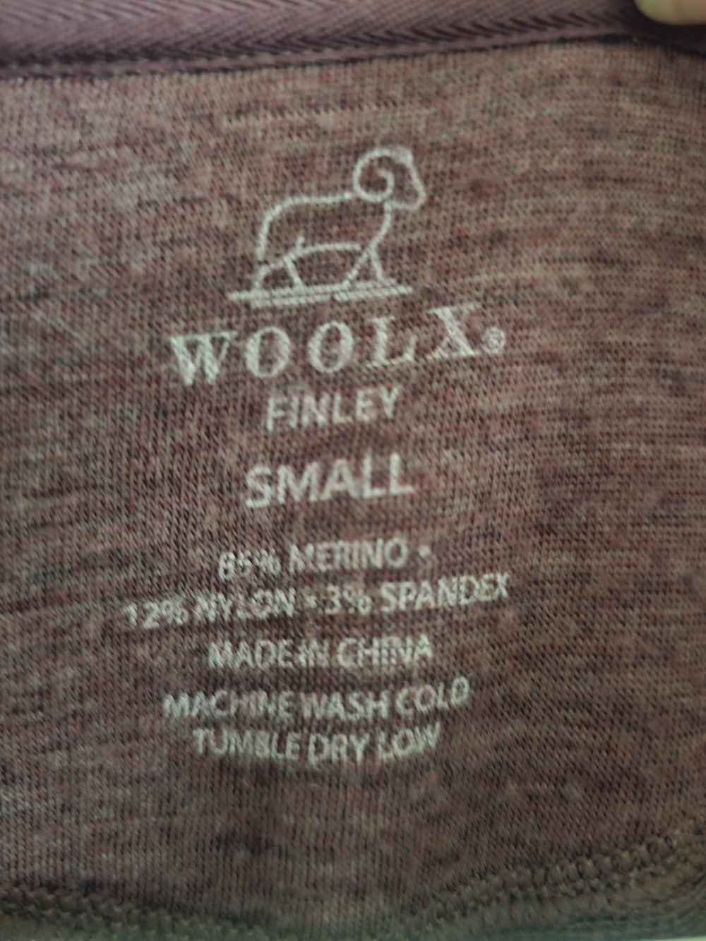 WoolX Finley Merino Wool Zip Up Jacket Womens Small Purple Athletic Lightweight - Picture 5 of 13